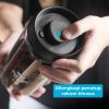 One Two Cups Toples Kaca Biji Kopi Coffee Beans Vacuum Sealed Lid - SE41 - Hitam