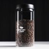 One Two Cups Toples Kaca Biji Kopi Coffee Beans Vacuum Sealed Lid - SE41 - Hitam