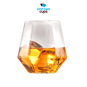 One Two Cups Gelas Minuman Diamond Crystal Borosilicate Glass 310 ml - GW107