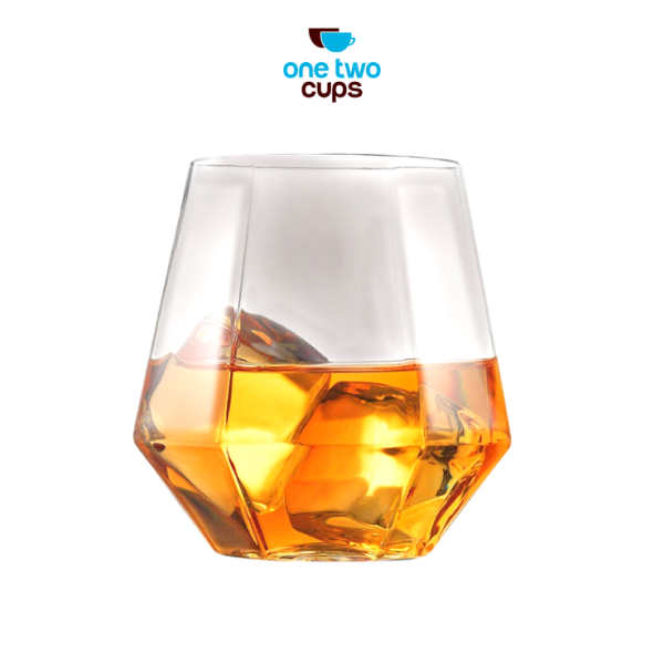 One Two Cups Gelas Minuman Diamond Crystal Borosilicate Glass 310 ml - GW107