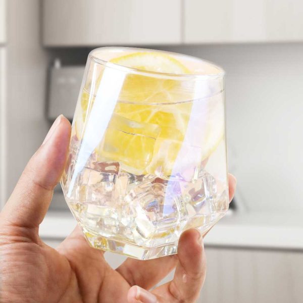 One Two Cups Gelas Minuman Diamond Crystal Borosilicate Glass 310 ml - GW107
