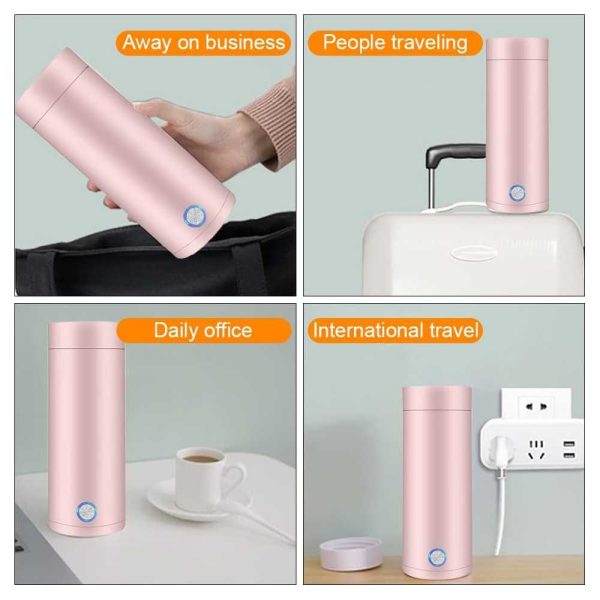 One Two Cups Botol Minum Termos Elektrik Thermal 400ml 300W - MK-400