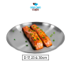 One Two Cups Piring Makan Stainless Steel Sultan Plate European Style - ST201