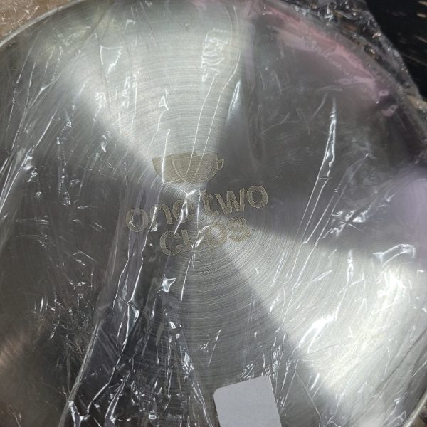 One Two Cups Piring Makan Stainless Steel Sultan Plate European Style - ST201