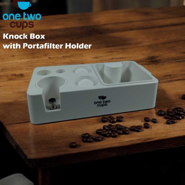One Two Cups Wadah Ampas Kopi Knock Box with Portafilter Holder - MG34