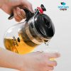 One Two Cups Teko Teh Kopi Kaca Tahan Panas dengan Saringan Pitcher - K1