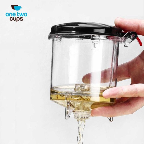 One Two Cups Teko Teh Kopi Kaca Tahan Panas dengan Saringan Pitcher - K1