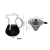 One Two Cups Coffee Server Chemex Drip Pour Over with Filter - YD-KT001