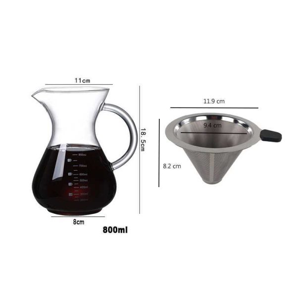 ginee_20241216213417293_0275584286.jpg One Two Cups Coffee Server Chemex Drip Pour Over with Filter - YD-KT001
