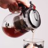 One Two Cups Teko Kaca Teh Kopi Pitcher Borosilikat dengan Saringan - TP-758