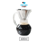 One Two Cups Coffee Server Chemex Drip Pour Over with Filter - KT