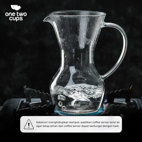 One Two Cups Coffee Server Chemex Drip Pour Over with Filter - KT