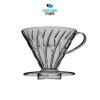 One Two Cups Filter Penyaring Kopi V60 Cone Coffee Dripper Plastik - SE105 - Grey
