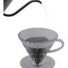 One Two Cups Filter Penyaring Kopi V60 Cone Coffee Dripper Plastik - SE105 - Grey