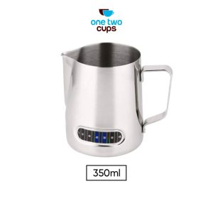 One Two Cups Gelas Milk Jug Latte Art Espresso Thermometer 350ml - L-2016