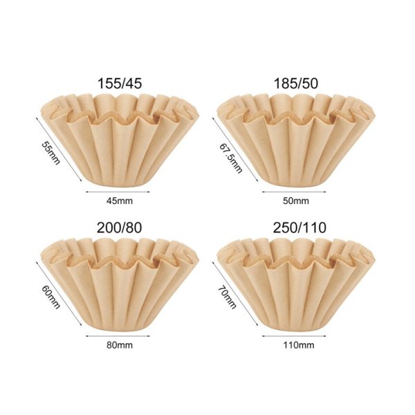 ginee_20241216214535815_9571612881.jpg One Two Cups Kertas Saringan Kopi Wave Filter Paper V60 100 PCS - AR1