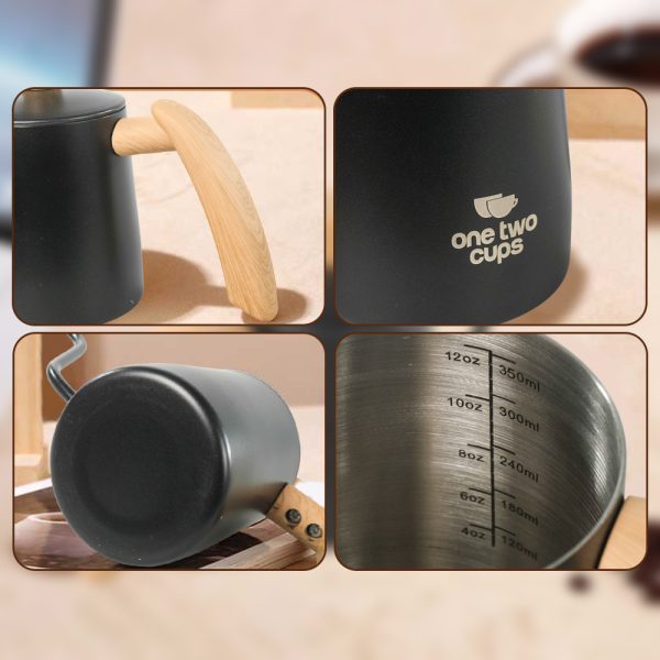 One Two Cups Teko Leher Angsa Gooseneck Pour Over Drip Kettle 350ml - AGB-35