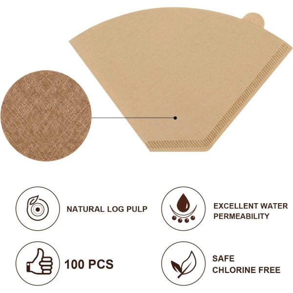 One Two Cups Kertas Saringan Kopi Filter Paper V60 1-4 Cups 100 PCS - U102