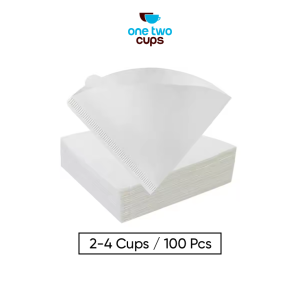 One Two Cups Kertas Saringan Kopi Coffee Filter V60 2-4 Cups 100 PCS - V02