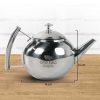One Two Cups Teko Teh Kettle Pot 1 Liter with Filter - A2- silver