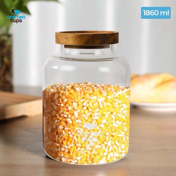 ginee_20241216214700011_8503300045.jpg One Two Cups Toples Kaca Penyimpanan Makanan Glass Storage Jar - HC125