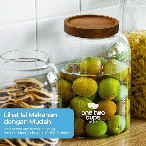 ginee_20241216214700252_5229191966.jpg One Two Cups Toples Kaca Penyimpanan Makanan Glass Storage Jar - HC125