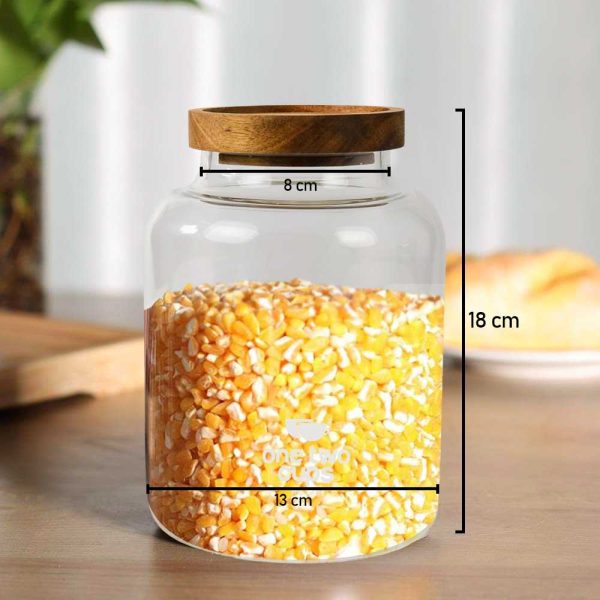 ginee_20241216214701113_2707161417.jpg One Two Cups Toples Kaca Penyimpanan Makanan Glass Storage Jar - HC125