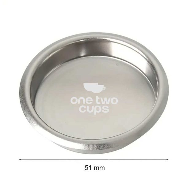 One Two Cups Basket Blind Filter Portafilter Backflush Stainless Steel - Y582