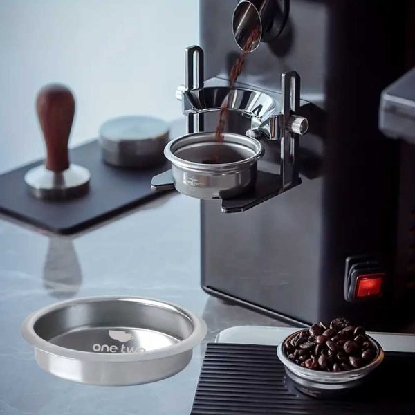 One Two Cups Basket Blind Filter Portafilter Backflush Stainless Steel - Y582