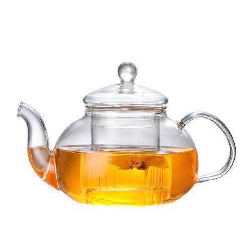 ginee_20241216214832247_3199607659.jpg One Two Cups Teko Teh Kaca Tahan Panas dengan Saringan Teapot 800ml - 8CV102