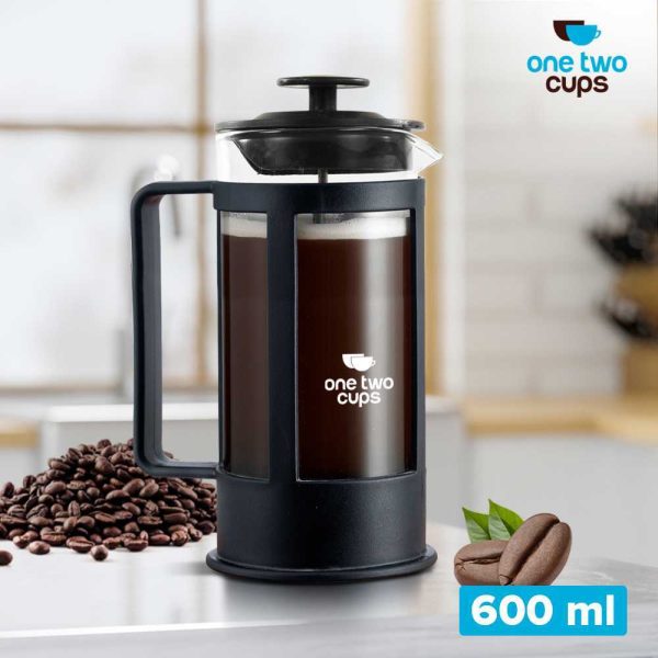 One Two Cups French Press Plunger Coffee Maker Pot - FN35-600ML