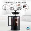 One Two Cups French Press Plunger Coffee Maker Pot - FN35-600ML