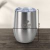 One Two Cups Gelas Tumbler Kopi Mug Egg Shaped Stainless Steel 350ml - TR-321