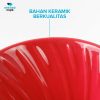 One Two Cups Filter Penyaring Kopi V60 Glass Coffee Filter Dripper - ZM00639 - Merah
