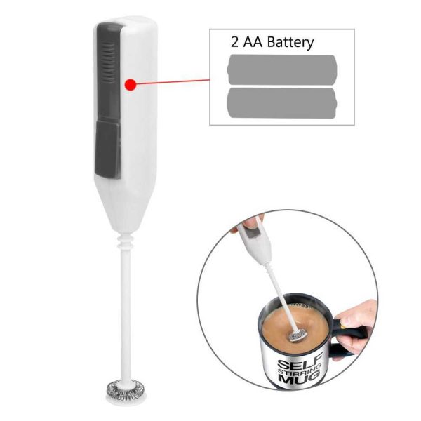 One Two Cups Hand Mixer Mini Pengocok Telur Kopi Milk Frother Battery - 16310
