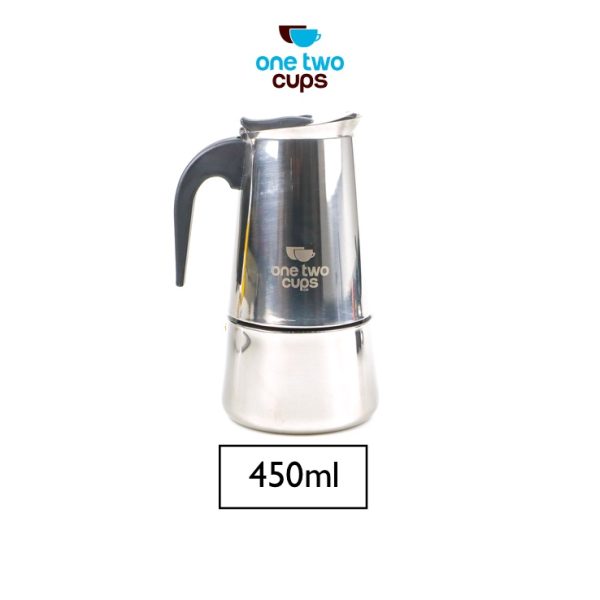 One Two Cups Espresso Coffee Maker Moka Pot Teko 450ml 9 Cup - Z20