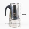 One Two Cups Espresso Coffee Maker Moka Pot Teko 450ml 9 Cup - Z20