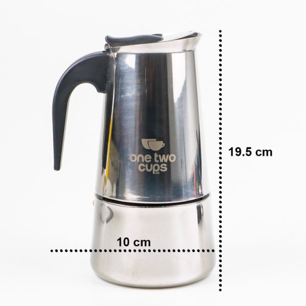 One Two Cups Espresso Coffee Maker Moka Pot Teko 450ml 9 Cup - Z20