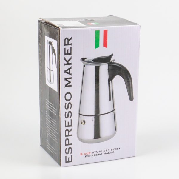 One Two Cups Espresso Coffee Maker Moka Pot Teko 450ml 9 Cup - Z20