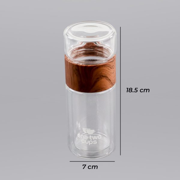 One Two Cups Botol Minum Penyaring Teh Tea Infuser Double Wall 230ml