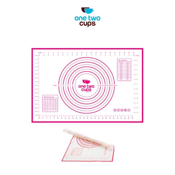 One Two Cups Silicone Mat Alas Adonan Pizza Martabak 40 x 60 CM