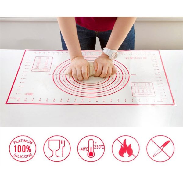 One Two Cups Silicone Mat Alas Adonan Pizza Martabak 40 x 60 CM