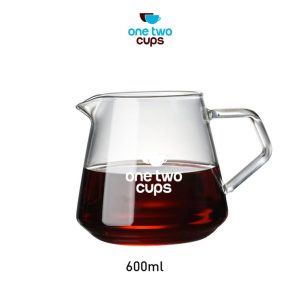 One Two Cups Coffee Maker Pot Kettle Teko Kopi Barista 600ml