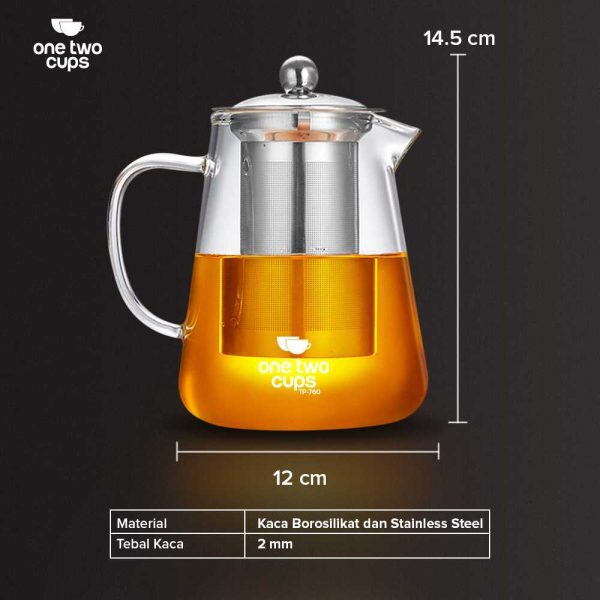 One Two Cups Homadise Teko Pitcher Teh Chinese Teapot Maker 750ml atau 950ml
