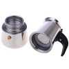 One Two Cups Coffee Maker Moka Pot Teko Stovetop Filter 200ml 4 Cup