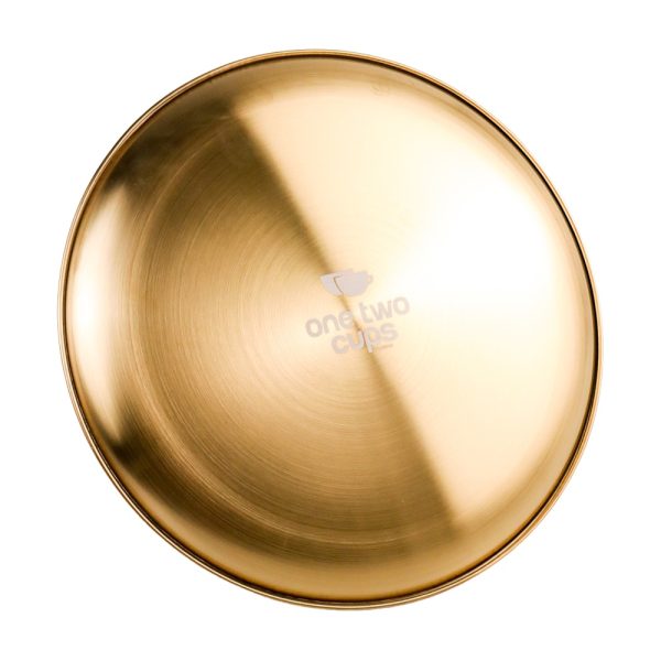 One Two Cups Piring Makan European Style Stainless Steel 17cm