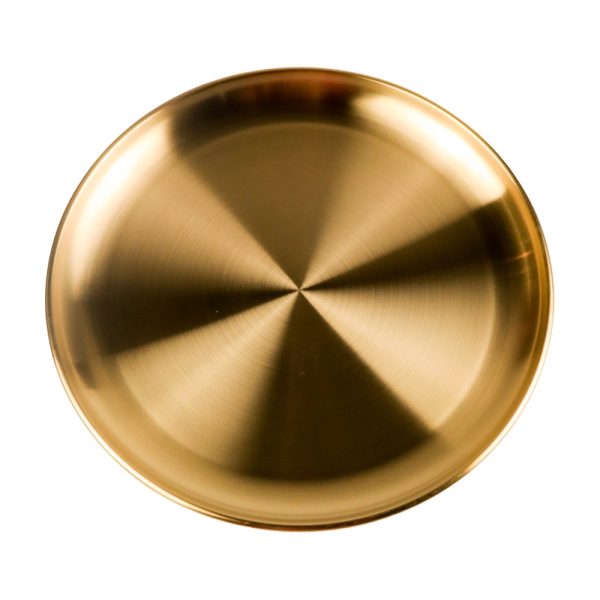 One Two Cups Piring Makan European Style Stainless Steel 17cm