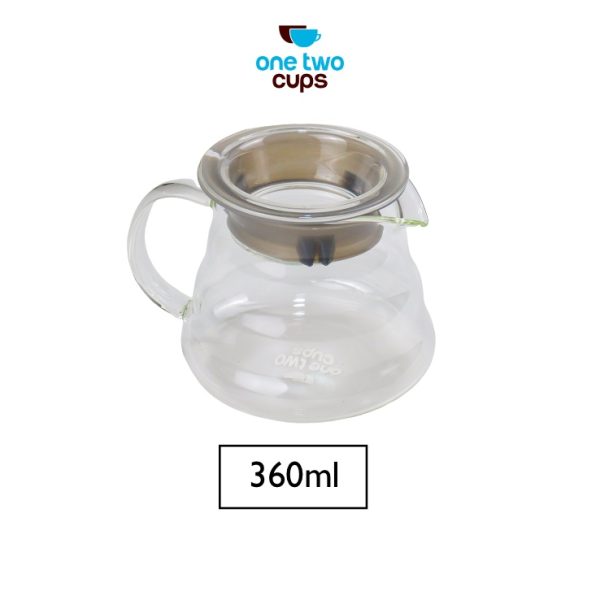 One Two Cups Coffee Maker Pot V60 Drip Kettle Teko Kopi Barista 360ml