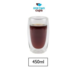 One Two Cups Gelas Double Wall Anti Panas Insulated Cup 450ml