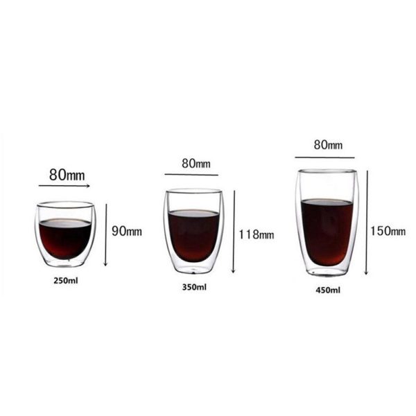 One Two Cups Gelas Double Wall Anti Panas Insulated Cup 450ml
